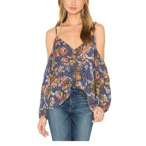 Bishop + Young Blue Floral Top